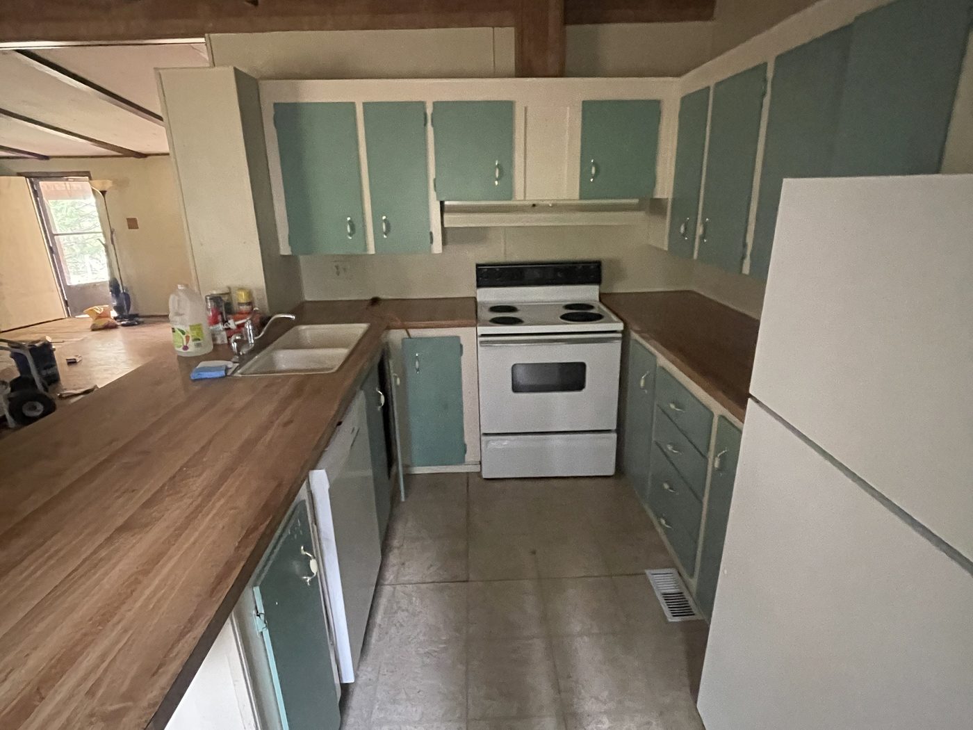 Philomath kitchen second angle before